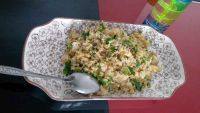 美味的葱花蛋炒饭