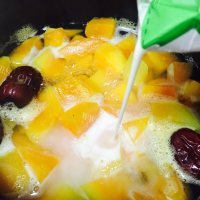 美味的木瓜炖牛奶的做法图解六