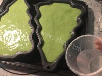家常抹茶酸奶圣诞树蛋糕做法图解12)