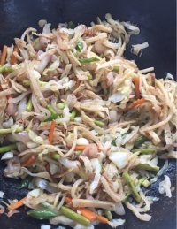 口感极佳的家常炒饼做法图解6)