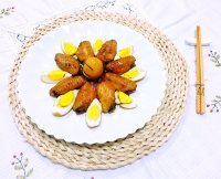 私房美食红烧鸡翅炖蛋做法图解19)