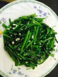 家常菜蒜炒空心菜