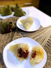 美味的甜心蜜枣粽做法图解8)