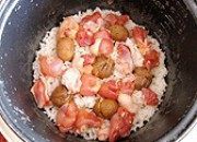 美味的栗子鸡饭