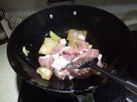 家常菜干豆角炖肉做法图解3)