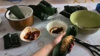 广西长条小肉粽做法图解7)