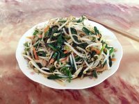 芳香四溢的韭菜炒豆芽做法图解6)