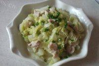 白菜炒肉丝
