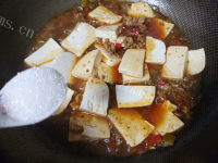 家常菜鱼香肉末豆腐做法图解9)