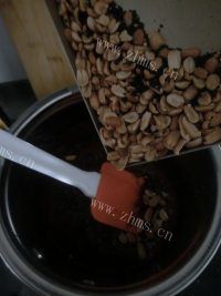 自制黑芝麻花生糖做法图解7)