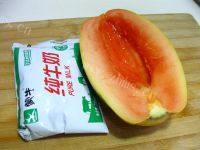 木瓜撞奶自制做法图解1)