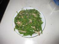 自制四季豆炒肉丝