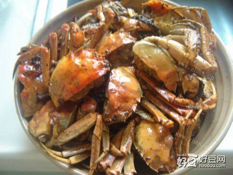 炒河蟹