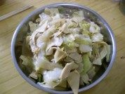 家常菜白菜炒干豆腐