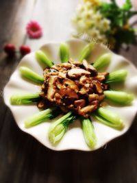 家常菜香菇油菜