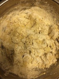 妈妈做的全麦豆面油饼做法图解2)