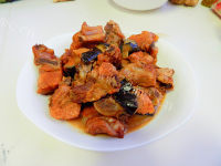 家常菜排骨烧茄子