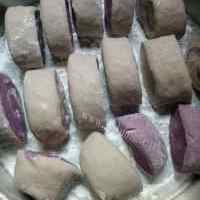 美味芋头紫薯馒头的做法图解七