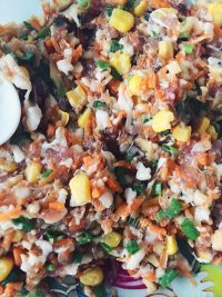 玉米猪肉冰花煎饺做法图解1)
