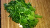菠菜炒蛋自制做法图解3)