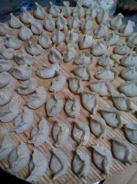 美味的荠菜饺子