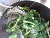 美味的青菜粉丝做法图解6)