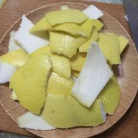 自制柚子皮糖做法图解4)
