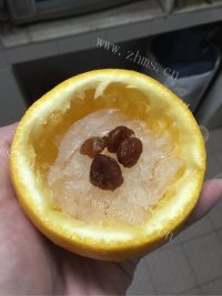 滋补的燕窝桂圆肉香橙羹做法图解6)