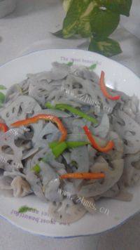 家常菜炒藕片