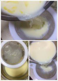 自制牛奶布丁做法图解5)
