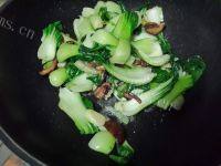 鲜香的香菇炒油菜做法图解5)