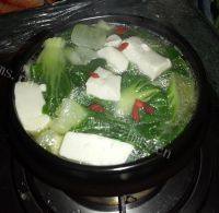 诱人的青菜豆腐汤