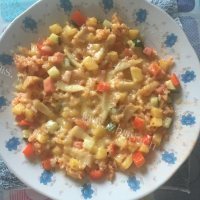 超级美味芝士焗饭做法图解5)