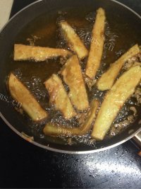 家常菜鱼香茄子做法图解3)