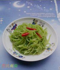 家常菜清炒莴笋丝