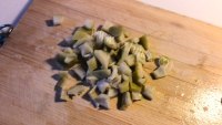 芝士蛋饼笋丁炒饭做法图解3)