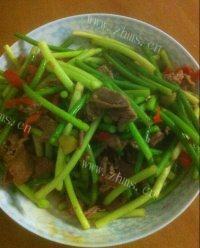 美味蒜苔炒牛肉做法图解8)