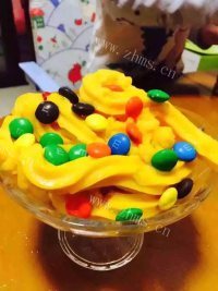 珍馐美味的芒果冰淇淋做法图解4)