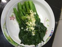 美味的白灼芥蓝菜做法图解4)