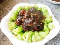 清脆的香菇油菜做法图解12)
