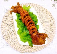 酥炸鱿鱼圈做法图解16)
