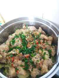 诱人的粉蒸肉