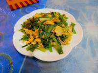 家常菜蒜苗炒鸡蛋