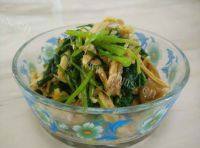 美味鸡肉丝拌菠菜做法图解7)