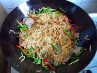 美味的牛肉炒面