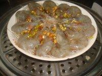 美味的粉丝蒸虾