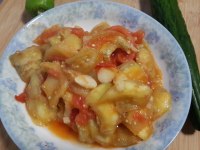 家常菜西红柿烧茄子