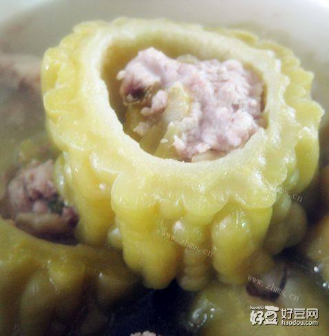 肉末酿苦瓜