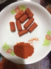家常菜炸火腿肠