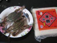 家常梭子蟹炒年糕做法图解1)